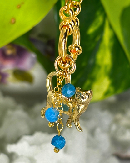 Apatite Lily of the Valley Necklace Charm