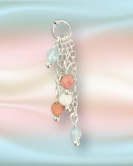 Icecream Lily of the Valley Crystal Earring Charm