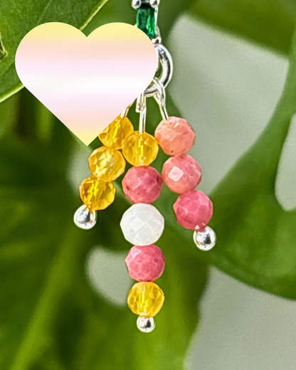 Pink Lemonade Triple Sparkle Charm
