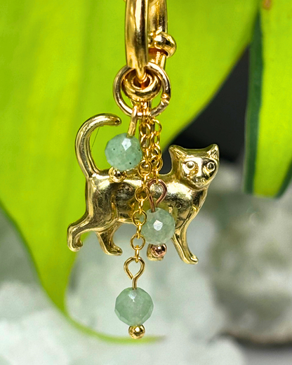 Green Aventruine Lily of the Valley Necklace Charm