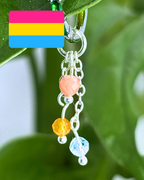 Pansexual Pride Lily of the Valley Charm