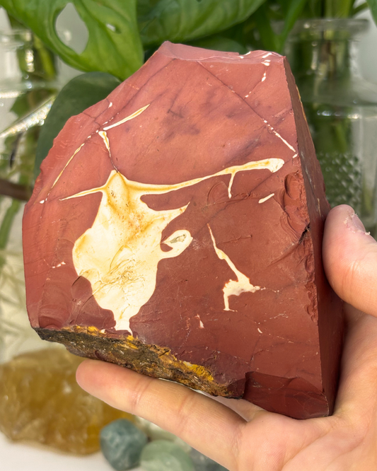 Raw Red Mookaite Slab