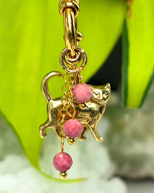 Rhodonite Lily of the Valley Necklace Charm