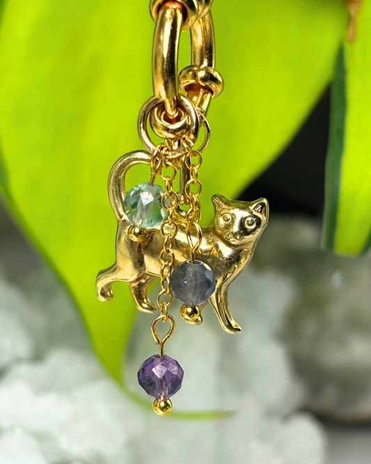 Fluorite Lily of the Valley Necklace Charm
