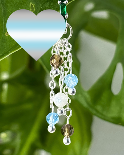 Blue Cotton Candy Lily of the Valley Charm