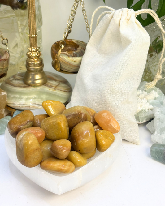 Bulk Yellow Jasper Tumbles 300g