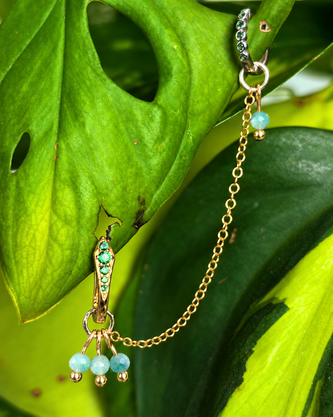 Amazonite Grape Chain