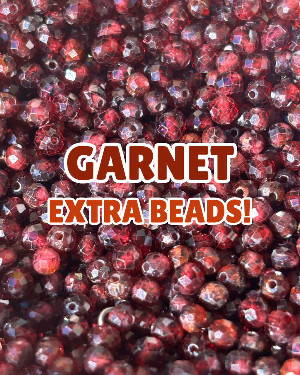 EXTRA Garnet Beads