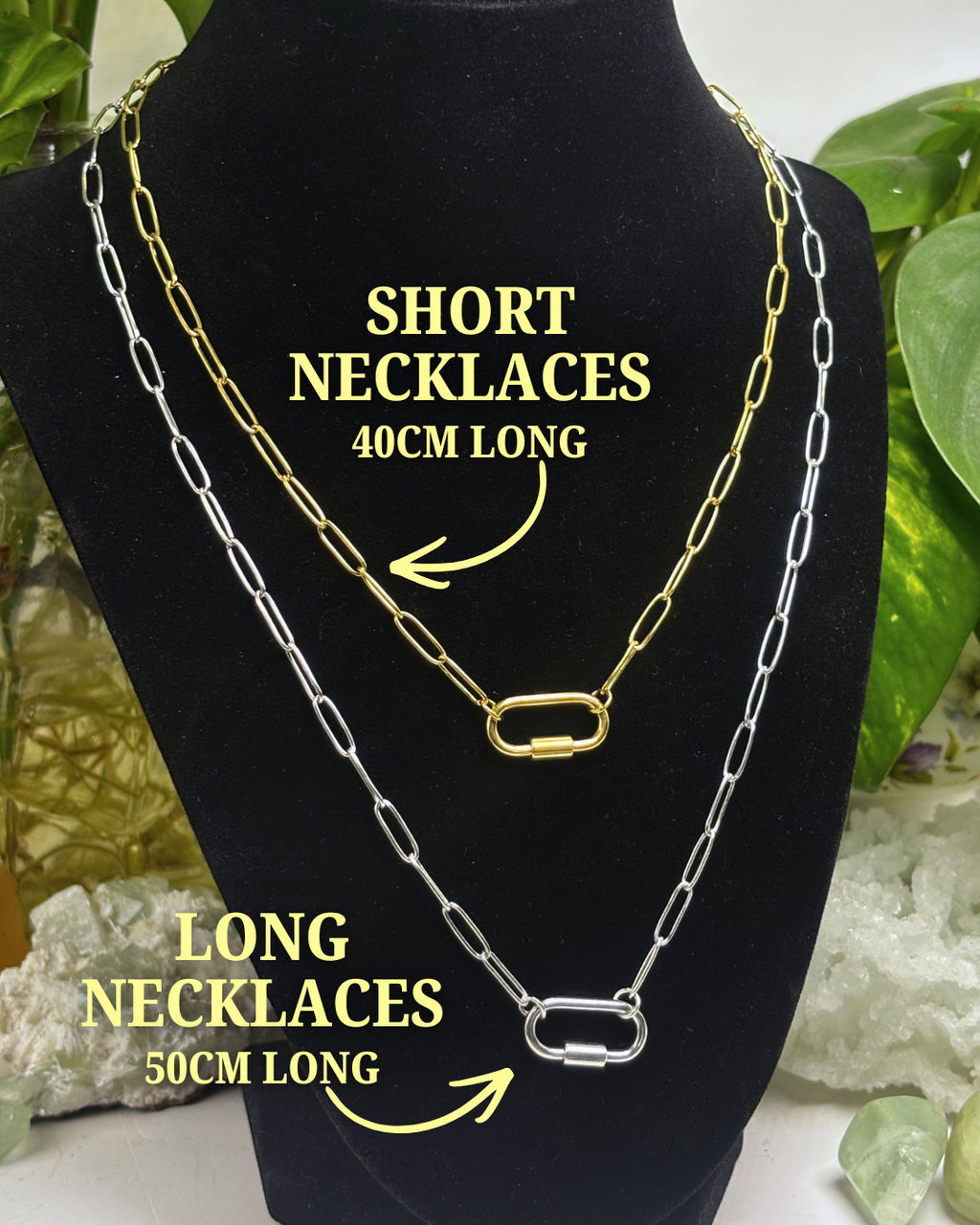 The Carabiner Necklace Gold 40cm