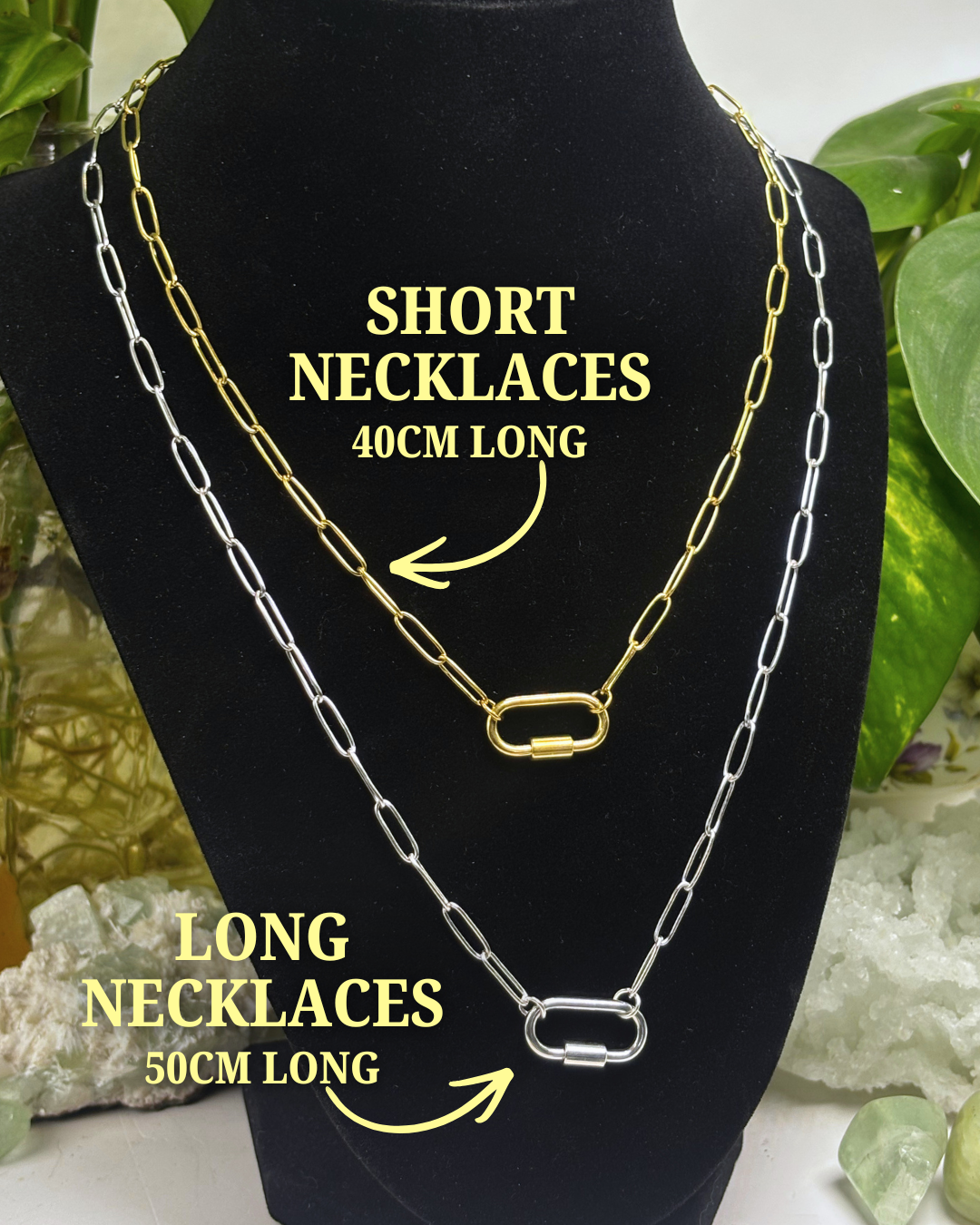The Carabiner Necklace Gold 40cm
