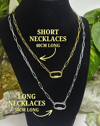 The Carabiner Necklace Gold 40cm
