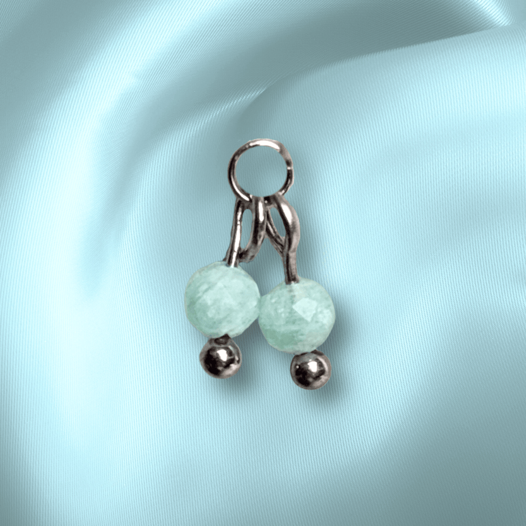 The Guide Crystals Amazonite Cherry Charm for Stud Earrings