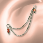 The Guide Crystals Carnelian Cordellia Chain Crystal Earring Charm