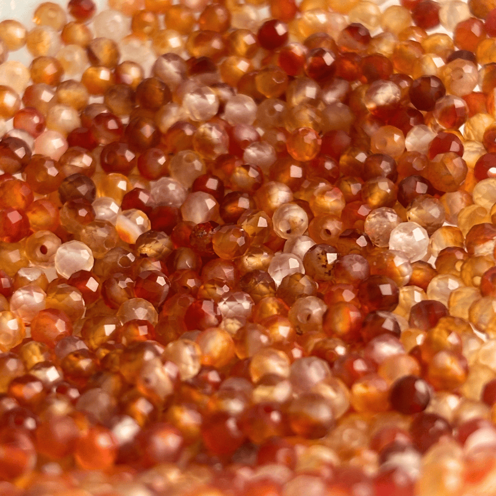 The Guide Crystals Carnelian Triple Dew Drop Crystal Earring Charms