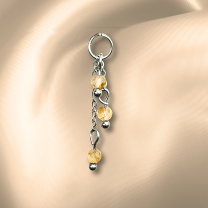 The Guide Crystals Citrine Lily of the Valley Crystal Earring Charm