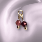 The Guide Crystals Garnet Cherry Charm for Stud Earrings