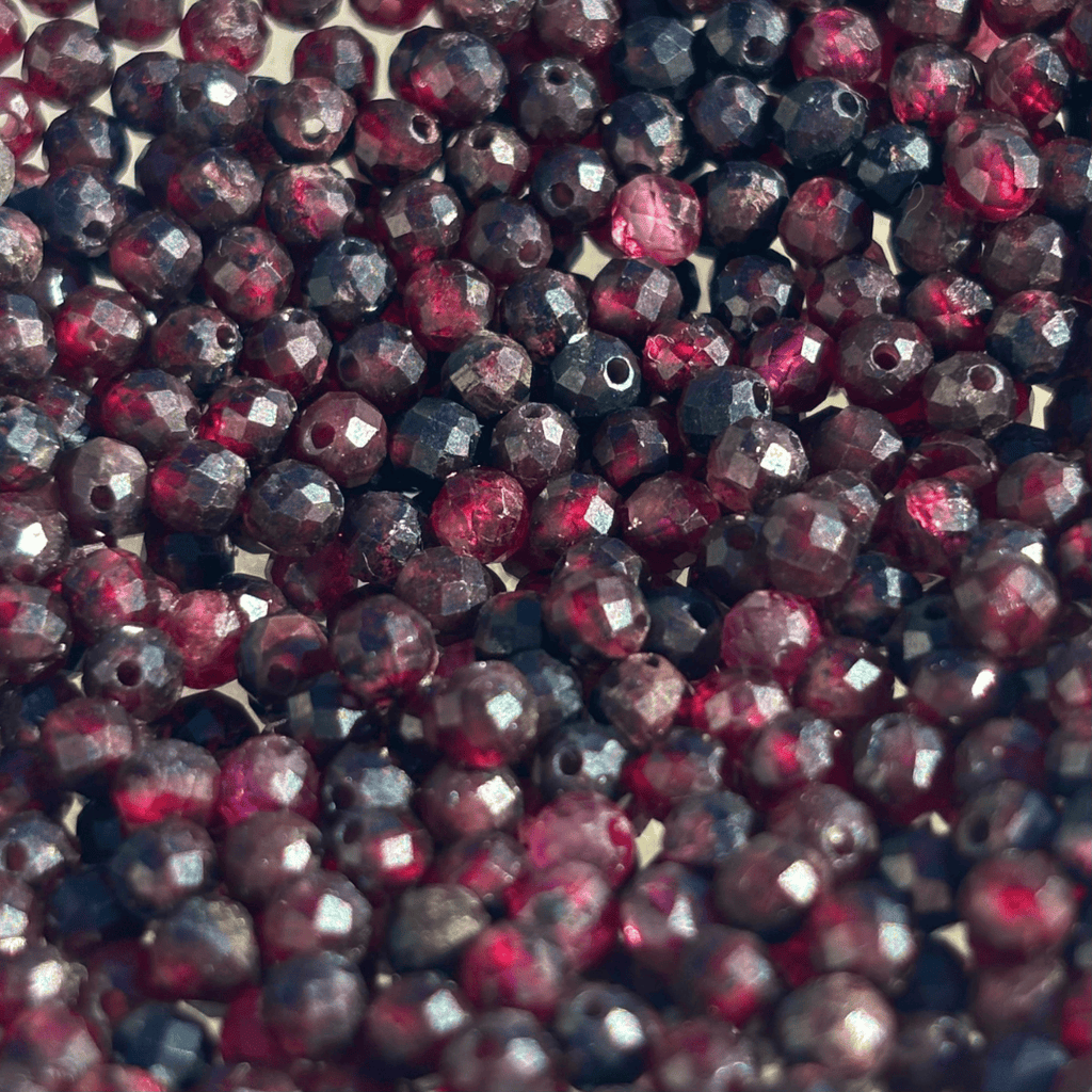 The Guide Crystals Garnet Waterfall Earring Chain