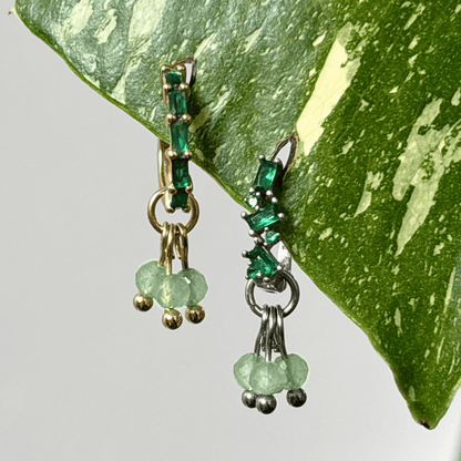 The Guide Crystals Green Aventurine Grape Crystal Earring Charm