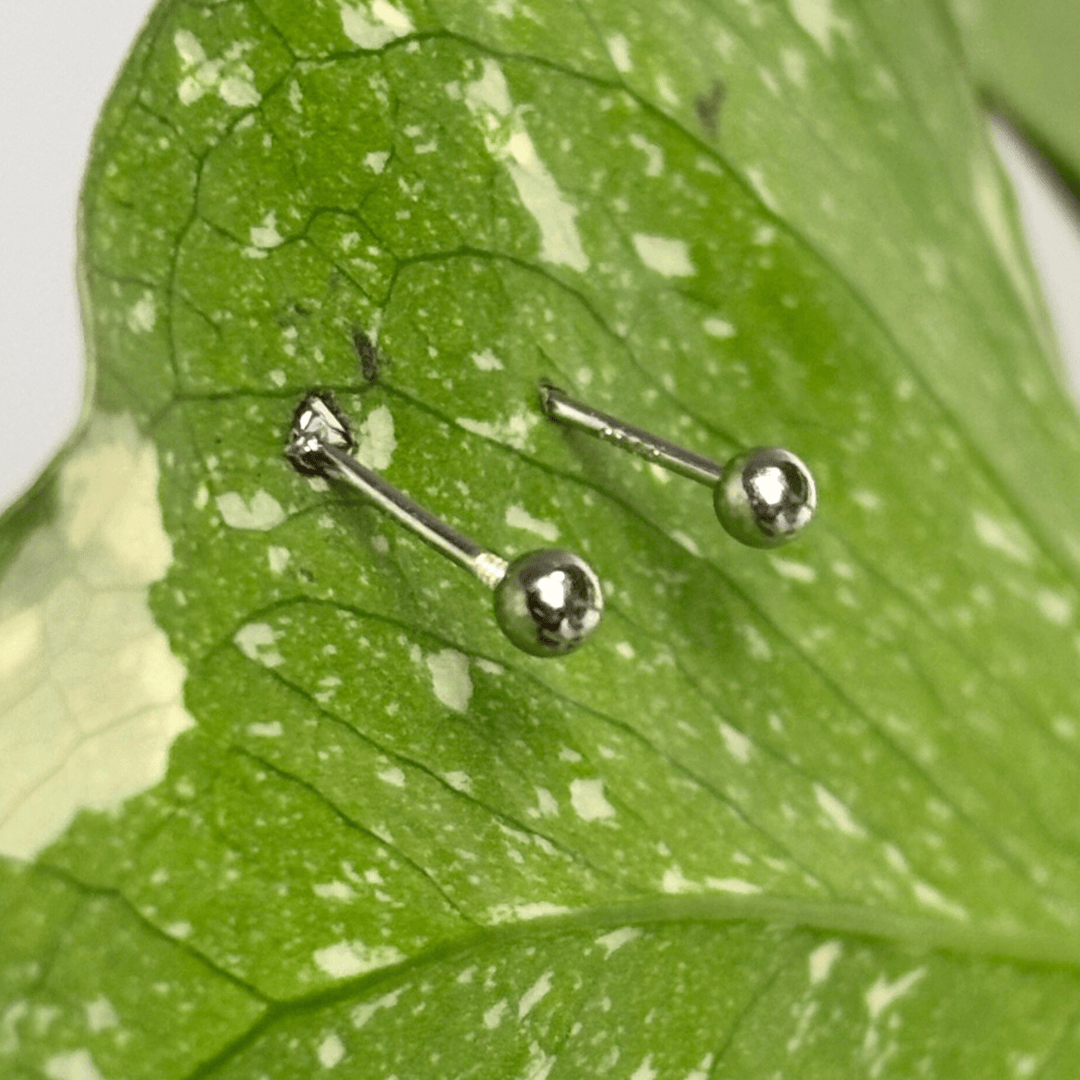 The Guide Crystals Light Pink Zirconia Silver Stud Earrings