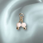 The Guide Crystals Moonstone Cherry Charms for Stud Earrings