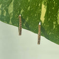 The Guide Crystals Orange Zirconia Silver Mini Huggie Earrings