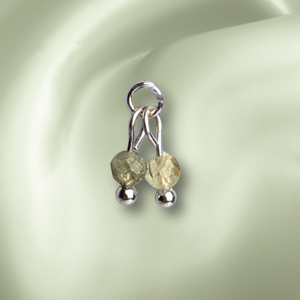 The Guide Crystals Prehnite Cherry Charm for Stud Earrings