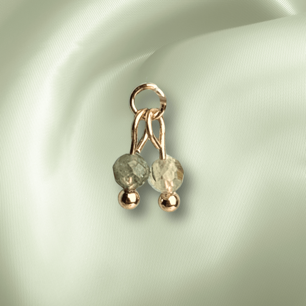 The Guide Crystals Prehnite Cherry Charm for Stud Earrings