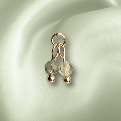 The Guide Crystals Prehnite Cherry Charm for Stud Earrings