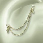 The Guide Crystals Prehnite Cordellia Chain Crystal Earring Charm