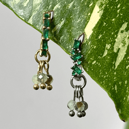 The Guide Crystals Prehnite Grape Crystal Earring Charm