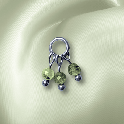 The Guide Crystals Prehnite Grape Crystal Earring Charm