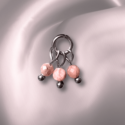 The Guide Crystals Rhodochrosite Grape Crystal Earring Charm