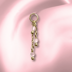 The Guide Crystals Rose Quartz Lily of the Valley Crystal Earring Charm